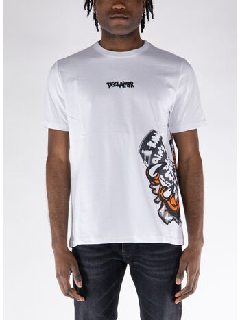 T-SHIRT STAMPATA, BIANCO, small
