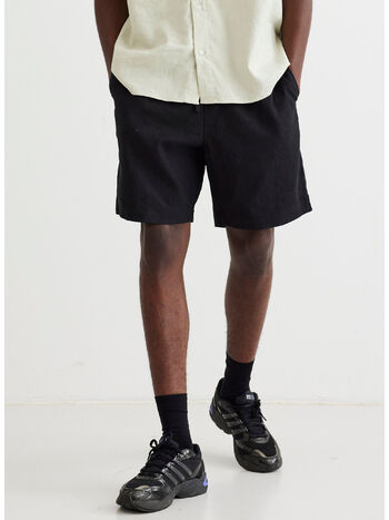 SHORT WBBOMMY LINEN, 01 BLACK, small