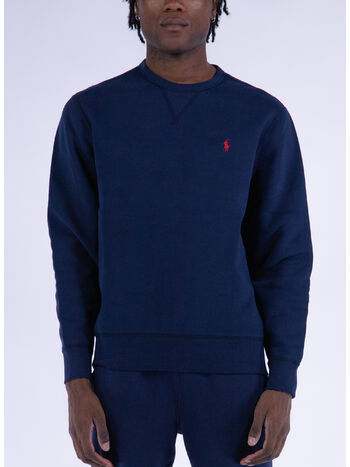 FELPA GIROCOLLO CON LOGO RICAMATO, CRUISE NAVY, small