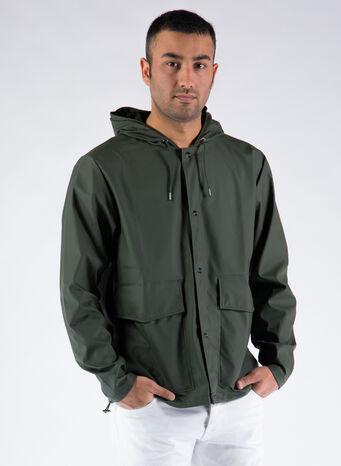 GIUBBOTTO SHORT HOODED, 03GREEN, small