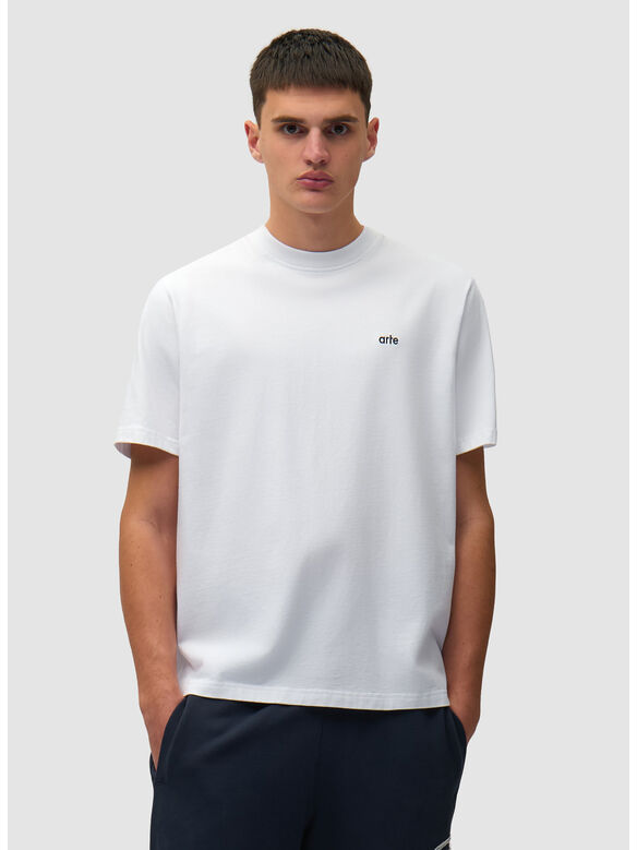 T-SHIRT BACK GRAPHIC, 100 WHITE, medium