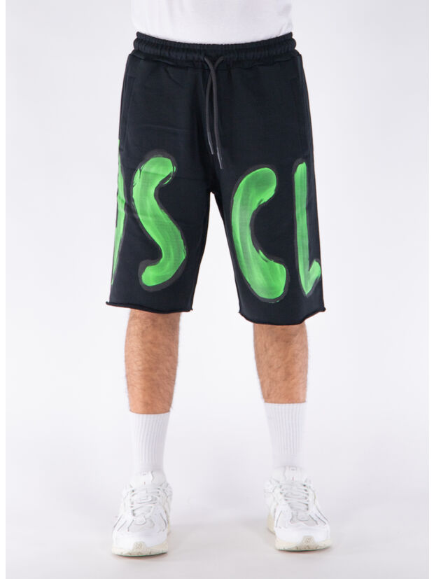 SHORTS BIG LOGO, NERO, large