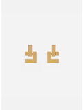 ORECCHINI CON LOGO, 610 ORO, thumb