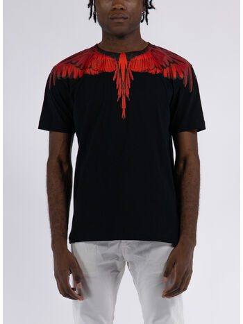 T-SHIRT ICON WINGS REGULAR, 1025 BLACK RED, small