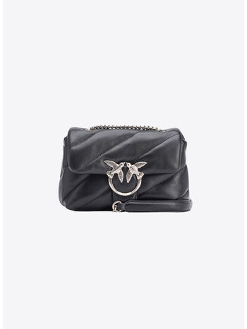 BORSA LOVE PUFF MINI, Z99O NERO ARGENTO, small