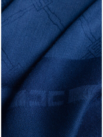 SCIARPA PASHMINA GRANDE CON ROMBI JACQUARD, DC8 OLTREMARE, small