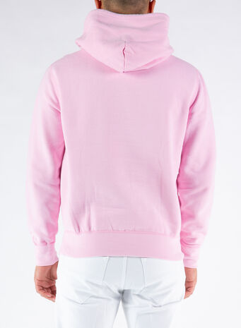 FELPA CON CAPPUCCIO FLEECE, CARMELPINK, small