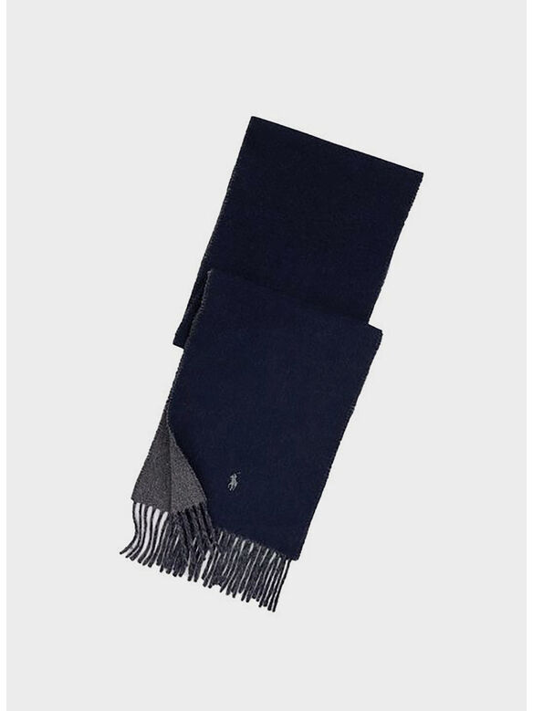 SCIARPA PONY, NAVY/CHARCOAL, medium