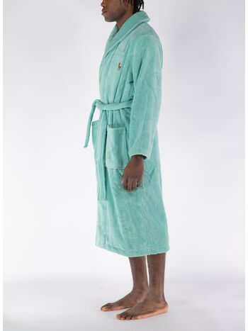 ACCAPATOIO SHAWL LOUNGE ROBE, CELADON, small