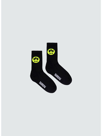 CALZINI CON LOGO, 110 BLACK, small
