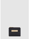 PORTAFOGLIO CON PLACCA LOGO, 110 NERO, thumb