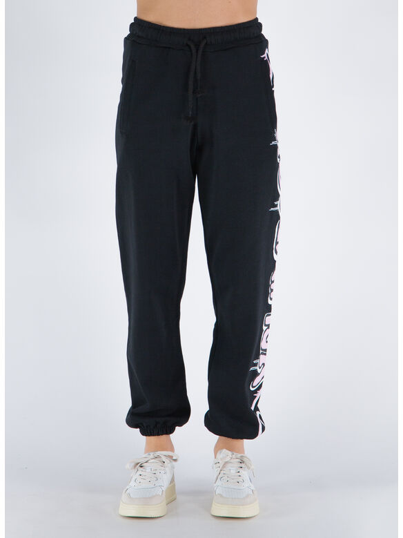 PANTALONE JOGGER CON STAMPA, NERO/ST.ROSA, medium