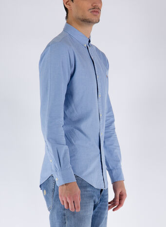 CAMICIA OXFORD, 007BLUE, small