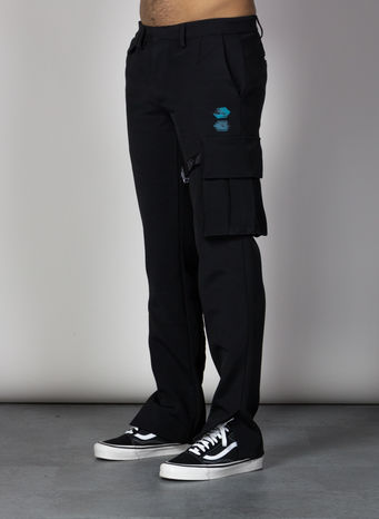 PANTALONE FORMAL CARGO, BLACK, small