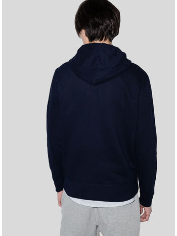 FELPA CON CAPPUCCIO, CRUISE NAVY, small