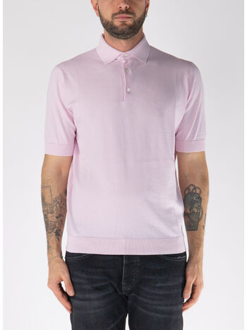 POLO IN MAGLIA A MANICHE CORTE, 400, small