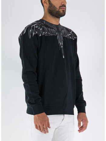 FELPA ICON WINGS REGULAR, 1010 BLACK BLACK, small