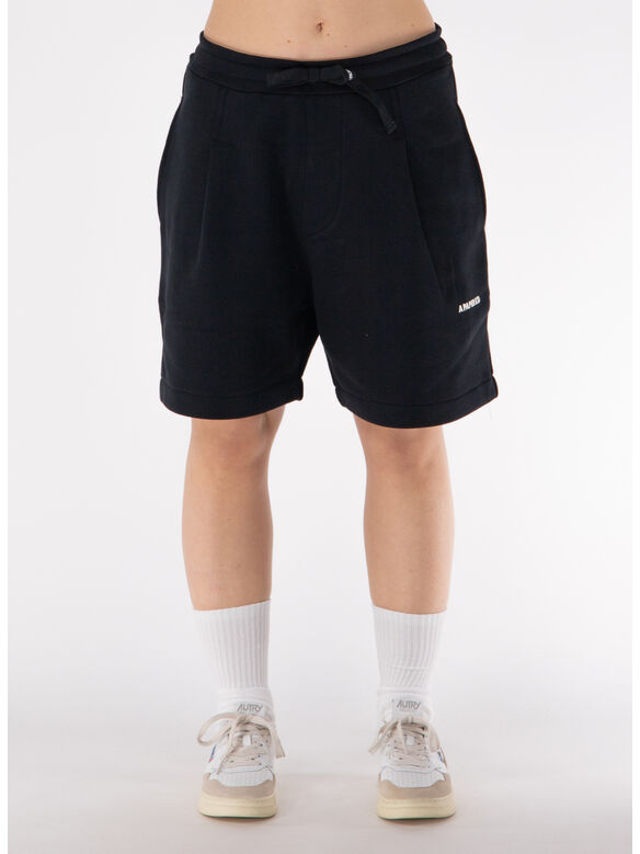 SHORT CON LOGO  UNISEX, 110 BLACK, medium