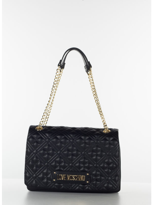 BORSA A TRACOLLA TRAPUNTATA, , large