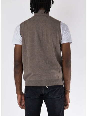 GILET IN LANA, 920 TORTORA, small