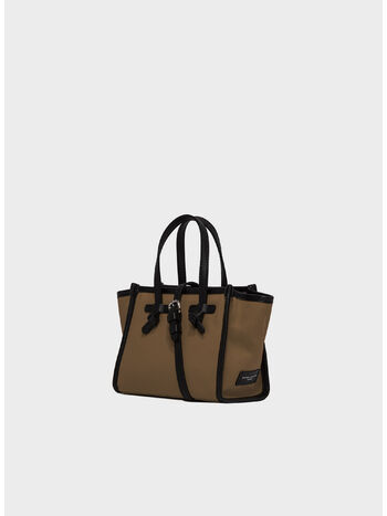 BORSA TOTE IN PELLE, 554 CAPPUCCINO, small