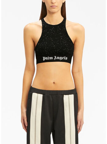 PANTALONE SOIREE KNIT LOGO, 1001 BLACK WHITE, small