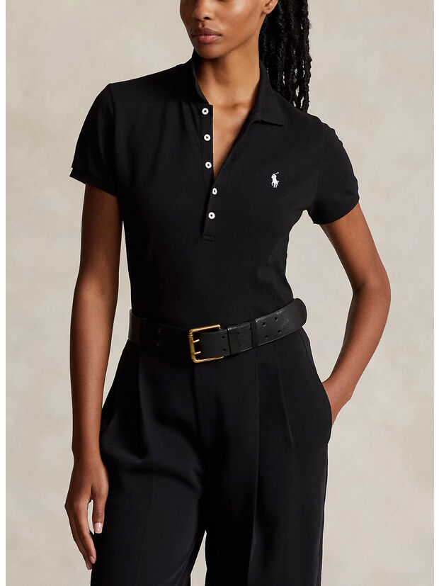 POLO JULIE, POLO BLACK/WHITE, large