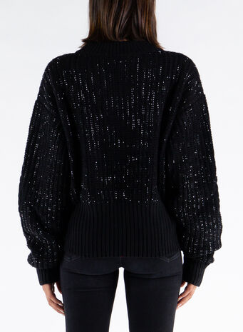 MAGLIONE DIAMOND, NERO, small