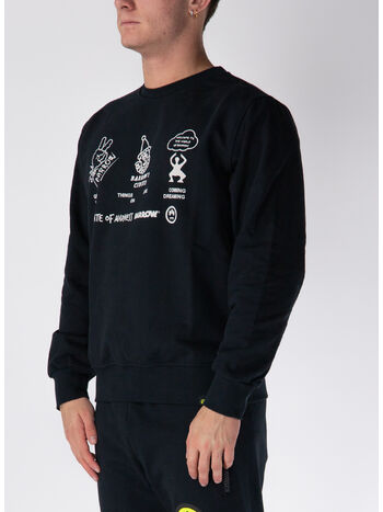 FELPA GIROCOLLO STATE OF MADNESS UNISEX, 110 NERO/BLACK, small