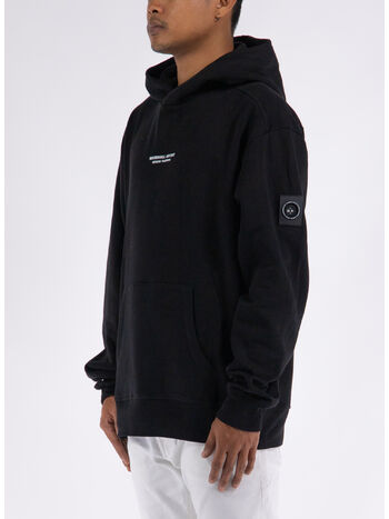 FELPA SIREN OTH CON CAPPUCCIO, 001 BLACK, small