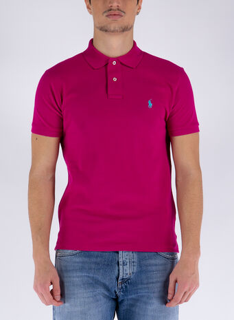 POLO A MANICHE CORTE, 031ARUBAPINK, small