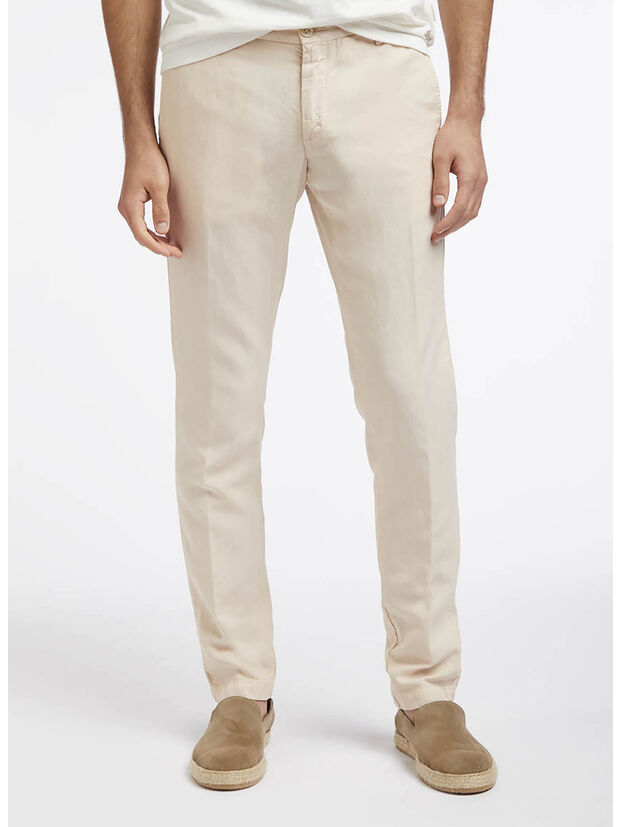 PANTALONE CHINO IN TENCEL, 020, large