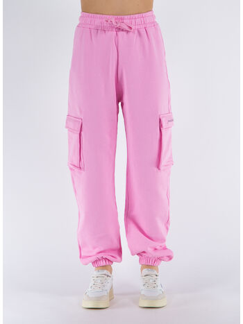 PANTALONE IN FELPA, ROSA BON BON , small
