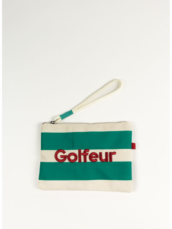 POCHETTE CANVAS UNISEX, 080 VERDE/GREEN, medium