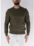 MAGLIONE GIROCOLLO, CARGO OLIVE HTHR, thumb