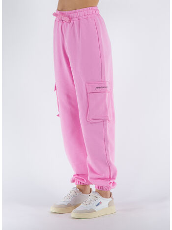 PANTALONE IN FELPA, ROSA BON BON , small