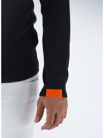 MAGLIONE BREAK, BLACK, small