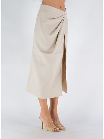 GONNA MIDI THE GEA LINUM, SAND, small
