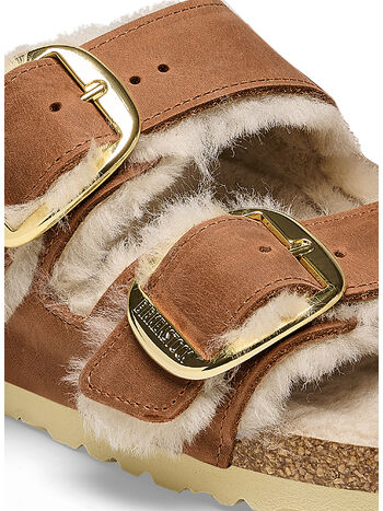 CIABATTA ARIZONA BIG BUCKLE SHEARLING, COGNAC, small