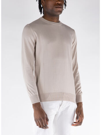 MAGLIONE GIROCOLLO, 16 SABBIA, small