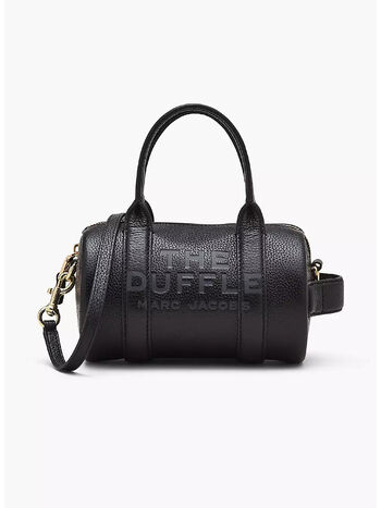 BORSA THE LEATHER MINI DUFFLE, 001 BLACK, small