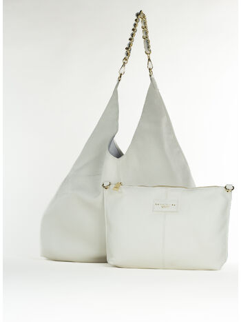 BORSA KATHI L D, OFF BLANC/GOLD, small