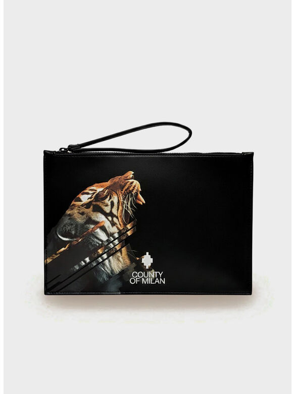 POCHETTE, BLACK / TIGER, medium