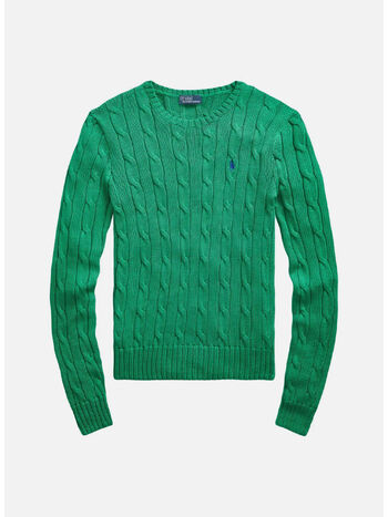 MAGLIONE GIROCOLLO, PREPPY GREEN, small