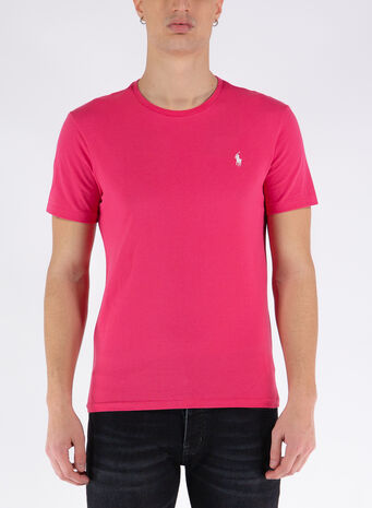 T-SHIRT BASIC CON LOGO, 266HOTPINK, small