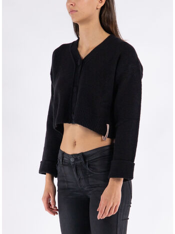 CARDIGAN CORTO, NERO, small