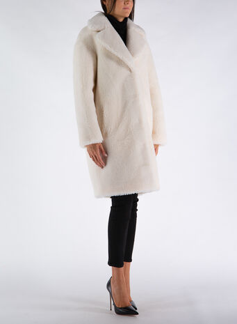 CAPPOTTO CAMILLE COCOON COAT, 90000WHITE, small