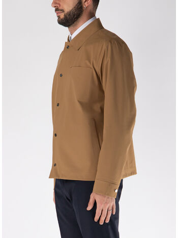 GIACCA A CAMICIA CON COLLETTO BUTTON DOWN, 2157 CAMEL, small