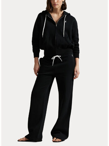 FELPA HOODIE FULL ZIP, POLO BLACK, small
