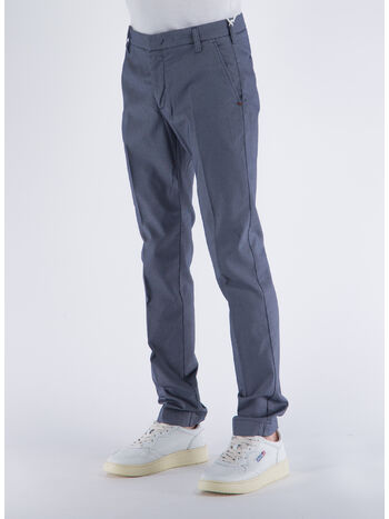 PANTALONE CHINO CON TASCHE AMERICANE, 4017 BLU AVION, small